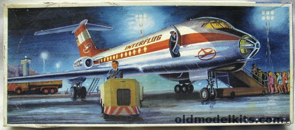 KVZ 1/100 Tu-134 Crusty Aeroflot Decals - Interflug Boxart plastic model kit